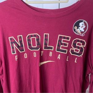 NIKE Florida Seminoles red long sleeve t-shirt